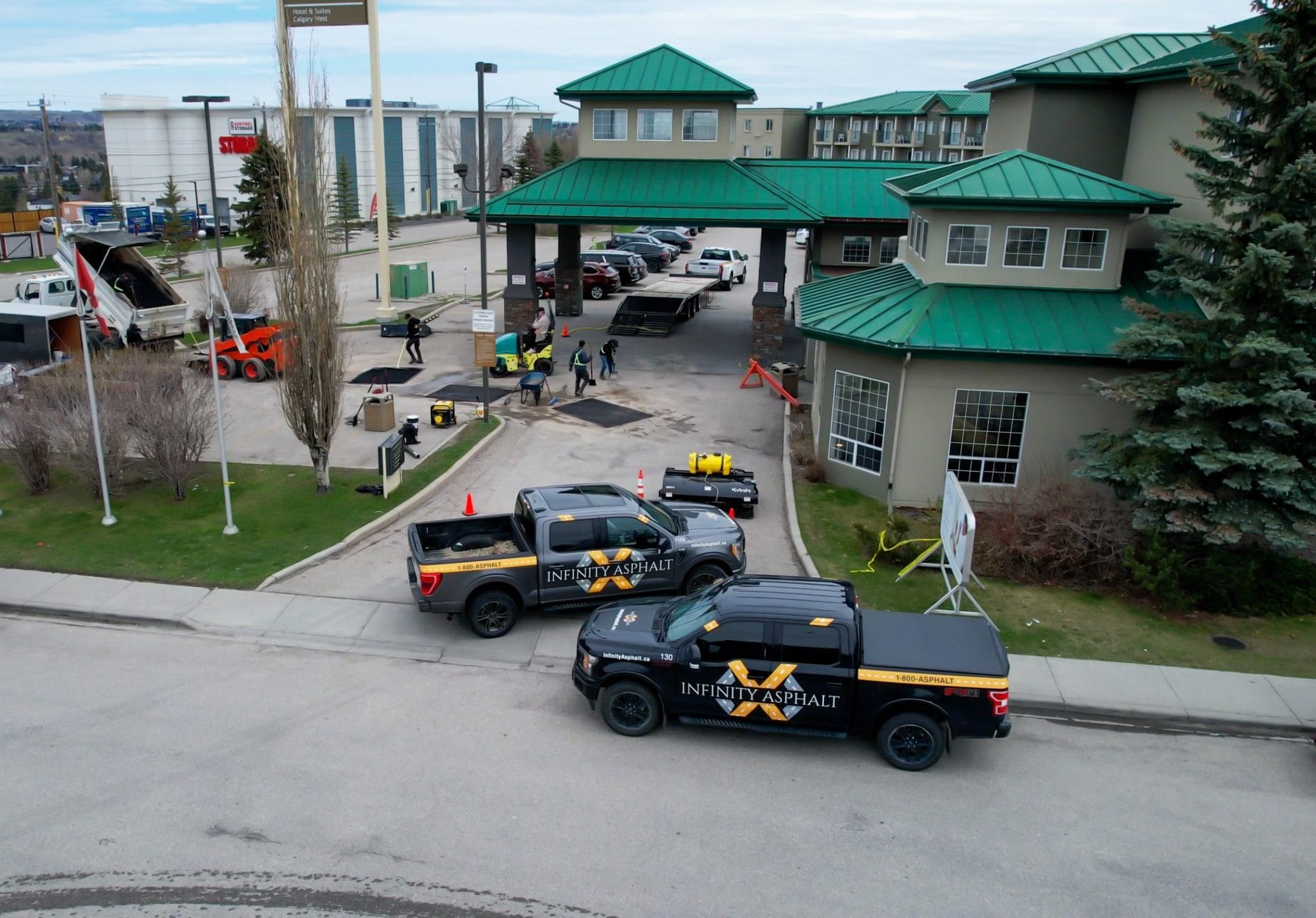 Infinity Paving parking lot asphalt repair
