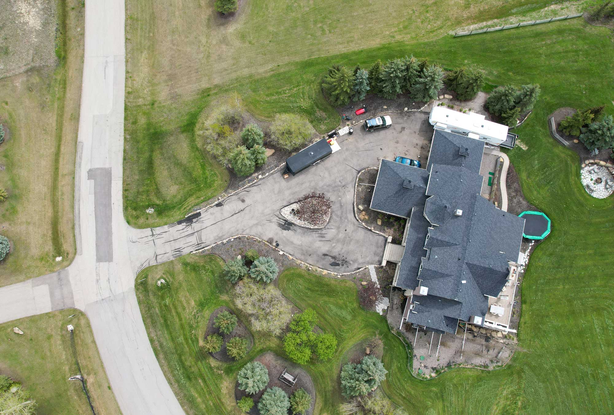 Infinity Paving Driveway Sealcoating Before